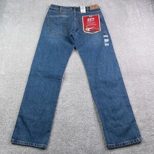 NEW Levis 557 Jeans Mens 30x32 Blue Western Straight Stretch Denim Cowboy NWT
